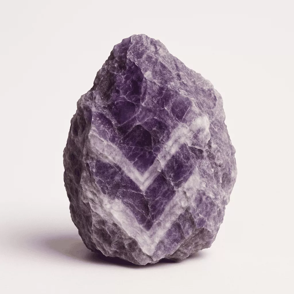 natural chevron amethyst crystal - Raw