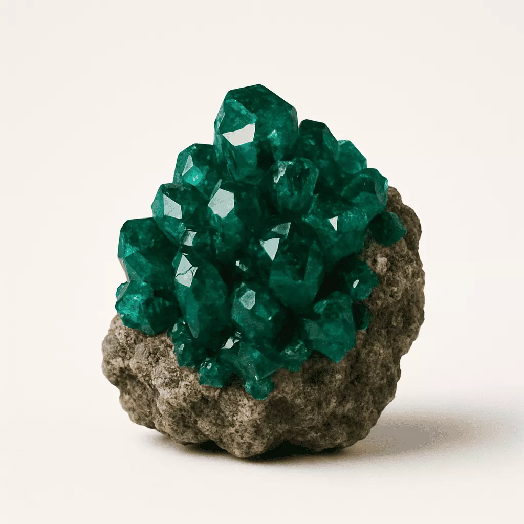 natural dioptase crystal - Raw
