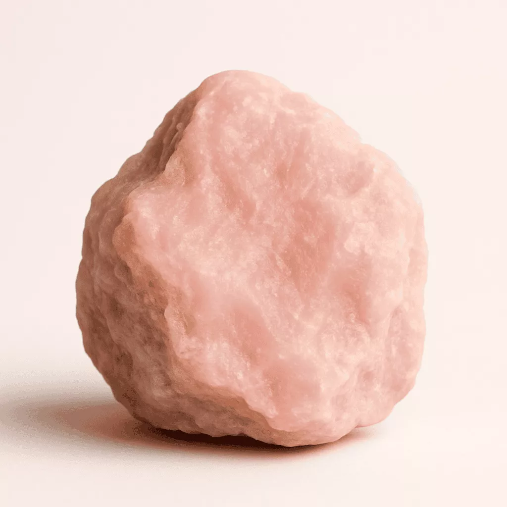 natural pink chalcedony crystal - Raw