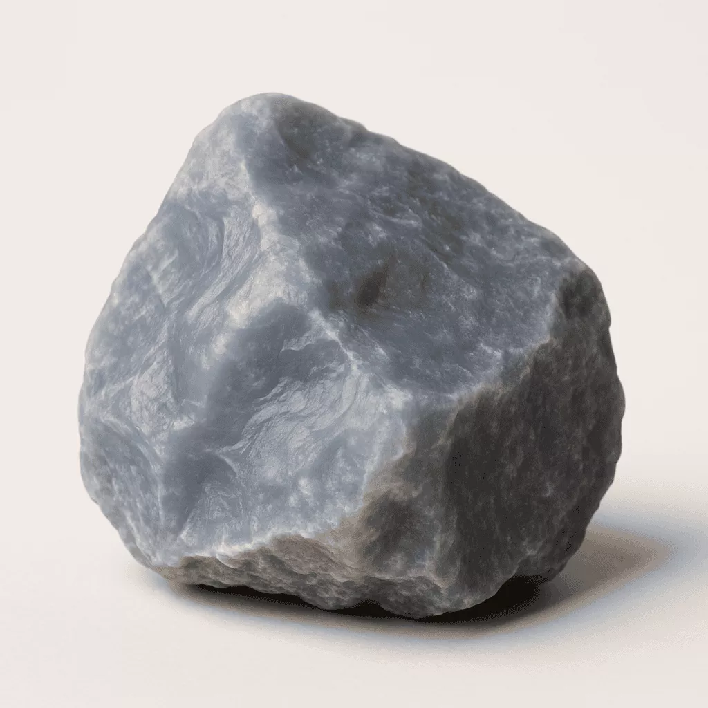 natural chalcedony crystal - Raw