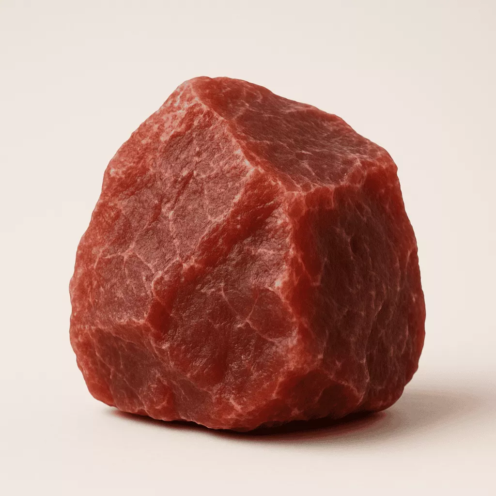 natural red calcite crystal - Raw