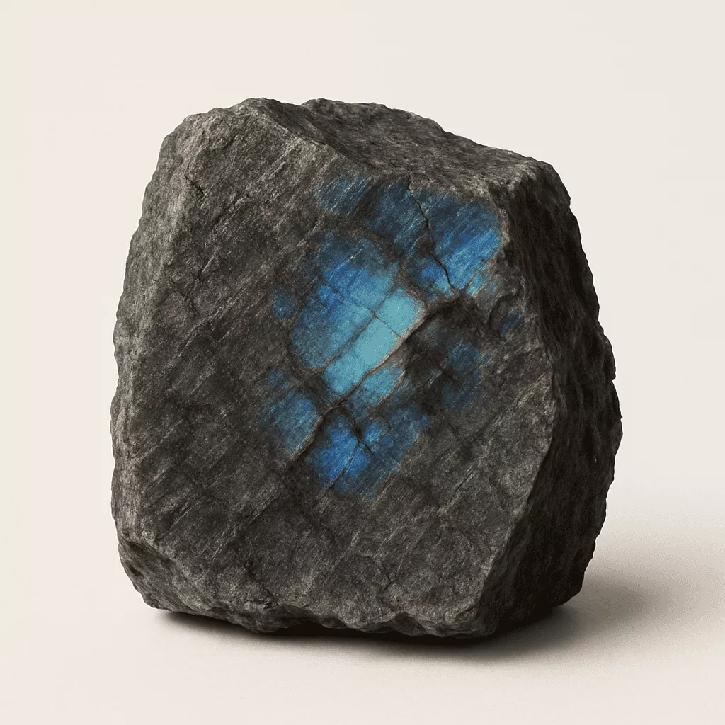 natural labradorite crystal - Raw