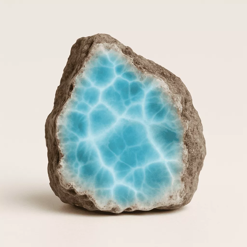 natural larimar crystal - Raw
