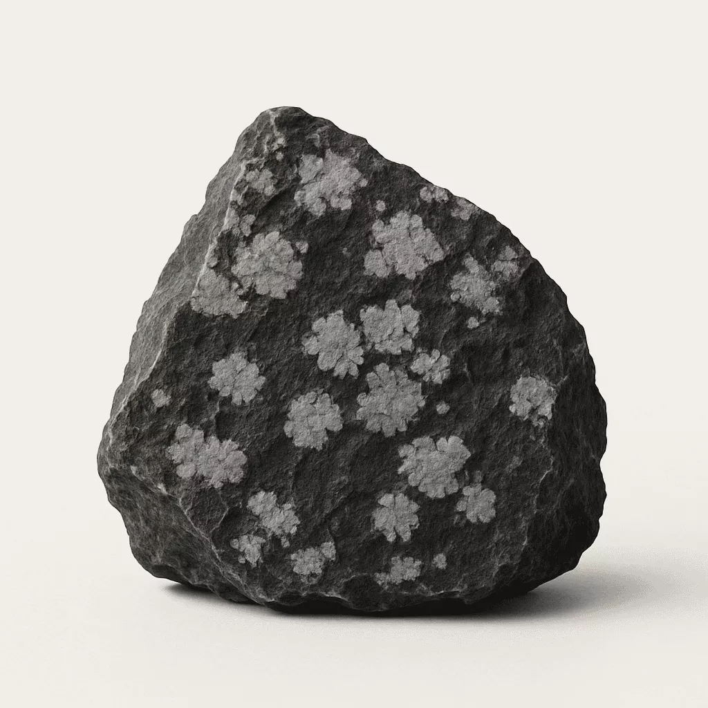 natural snowflake obsidian crystal - Raw