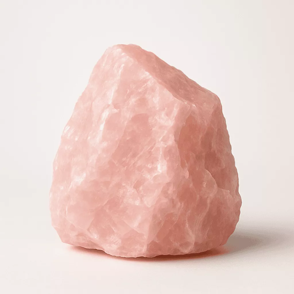 natural rose quartz crystal - Raw
