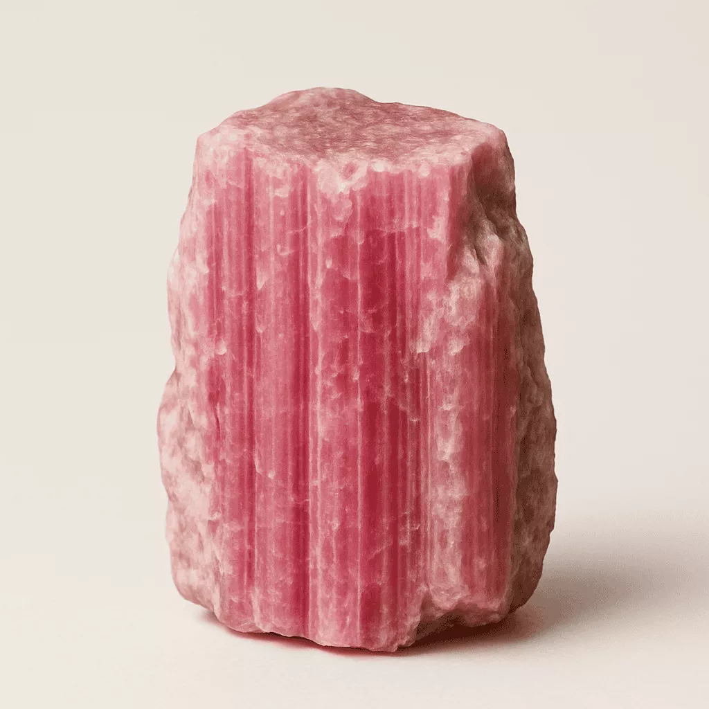 natural pink tourmaline crystal - Raw