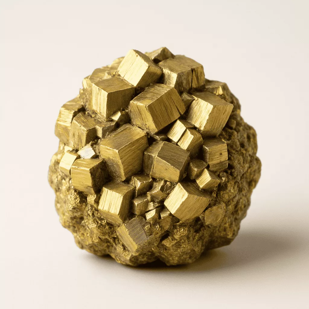 natural pyrite crystal - Raw