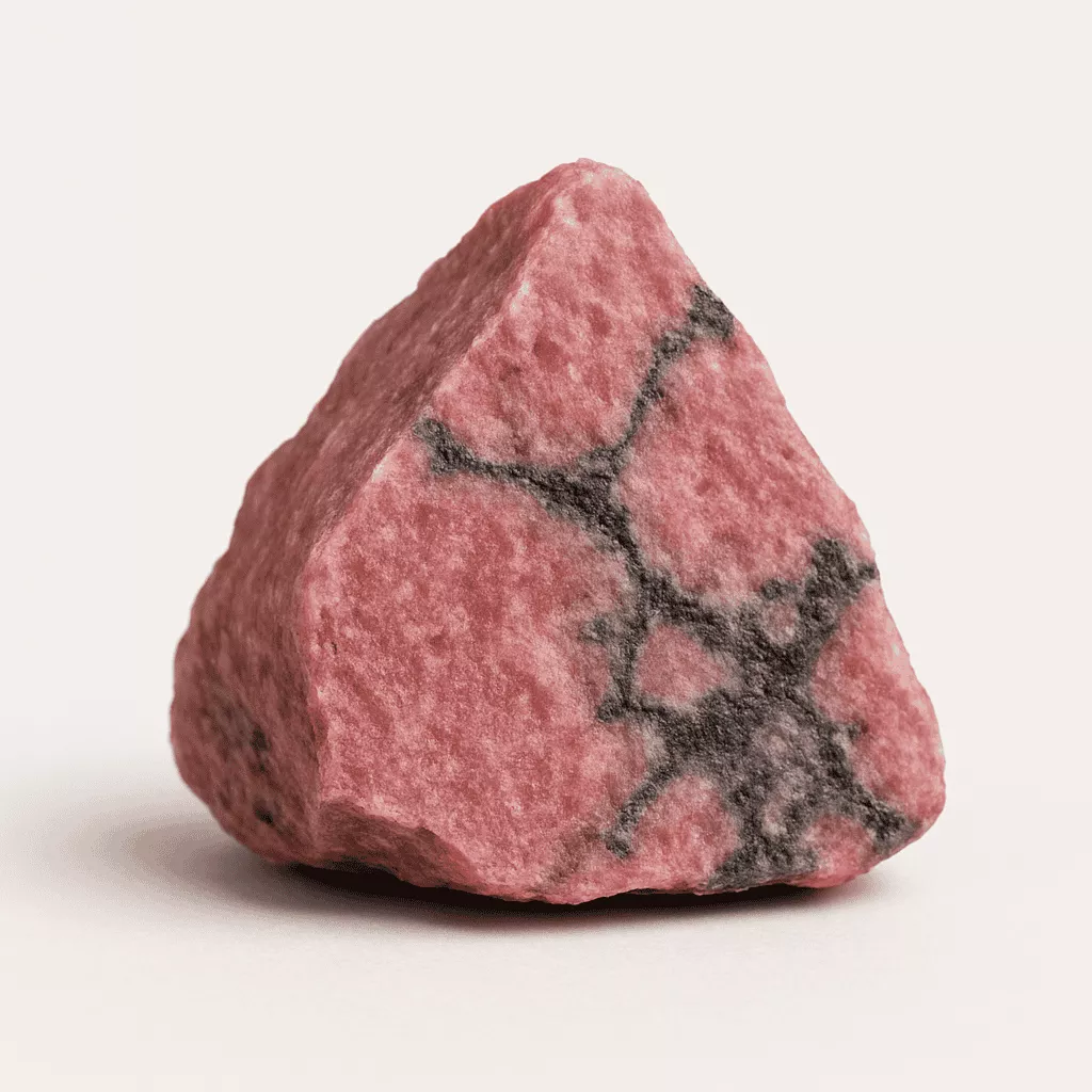 natural rhodonite crystal - Raw