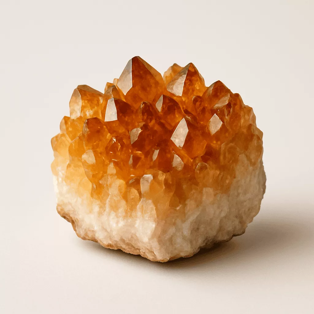 natural heat-treated citrine crystal - Raw