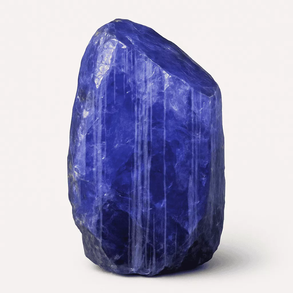 natural tanzanite crystal - Raw