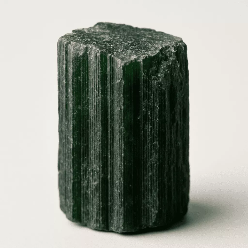 natural green tourmaline (verdelite) crystal - Raw